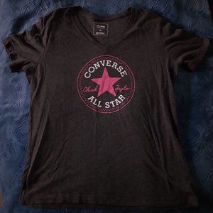 Converse All Star Chuck Taylor T-shirt Black Size Medium